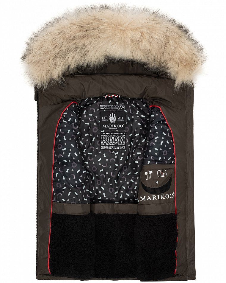 MARIKOO Padded Vest Body Warmer EISFLOCKCHEN Olive