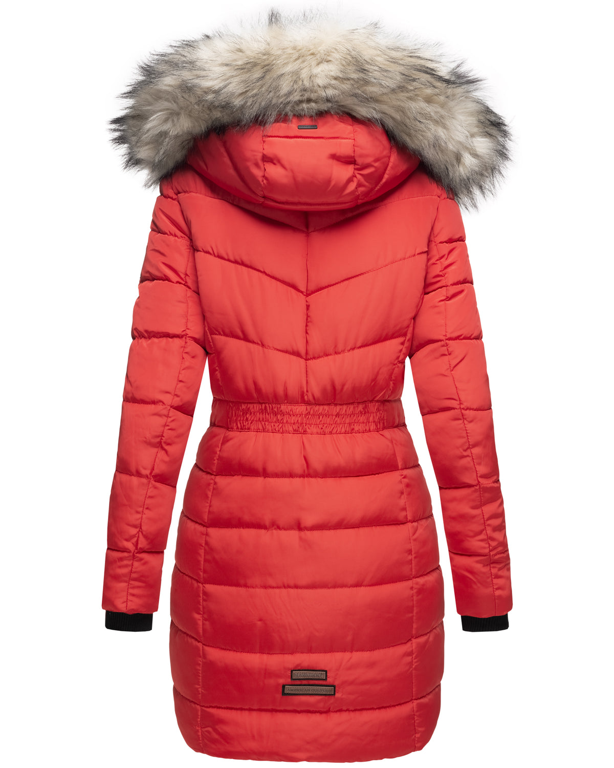NAVAHOO Winter Quilted Jacket Red PAULA