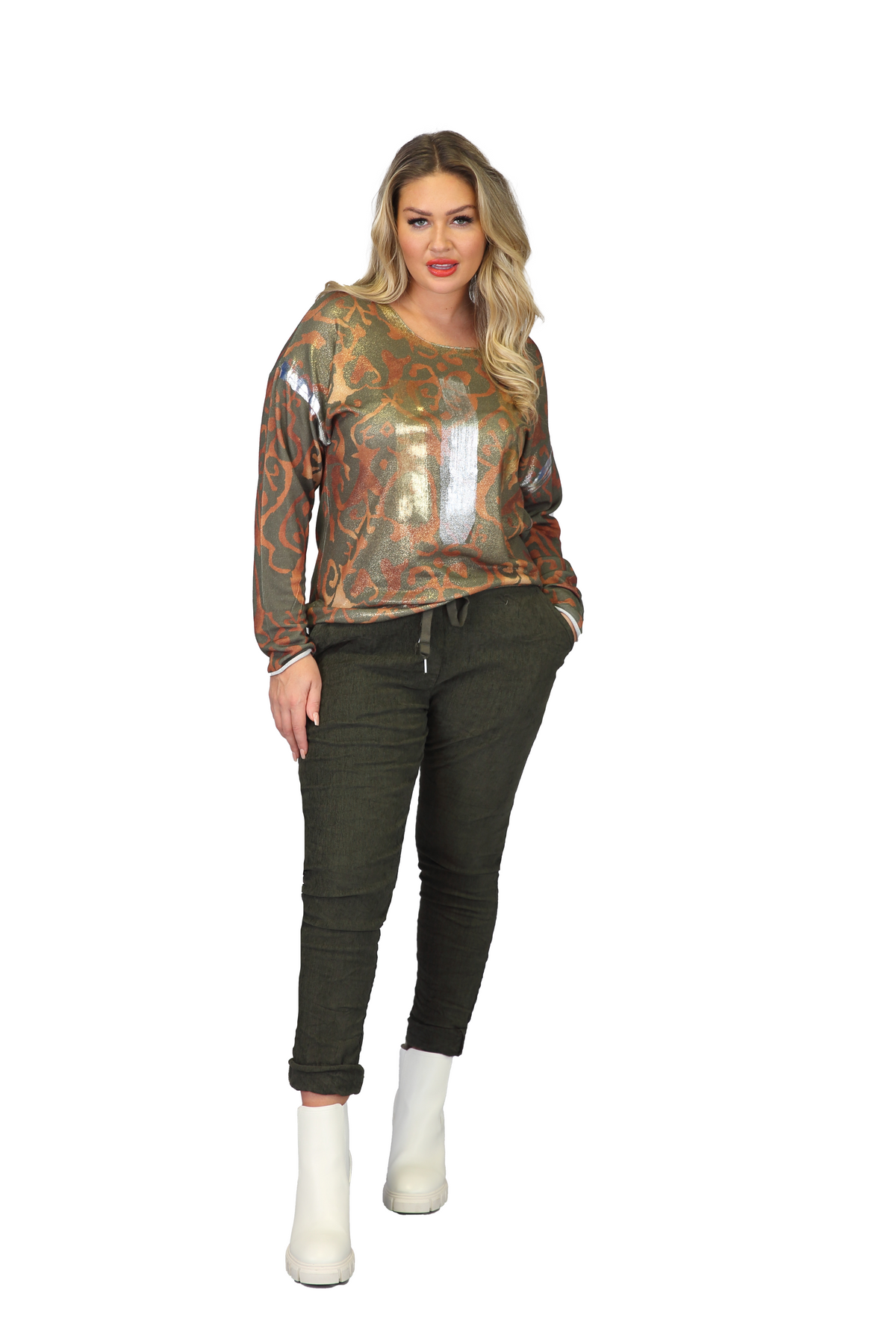 RAYSHYNE Made In Italy Long Sleeve Sweater