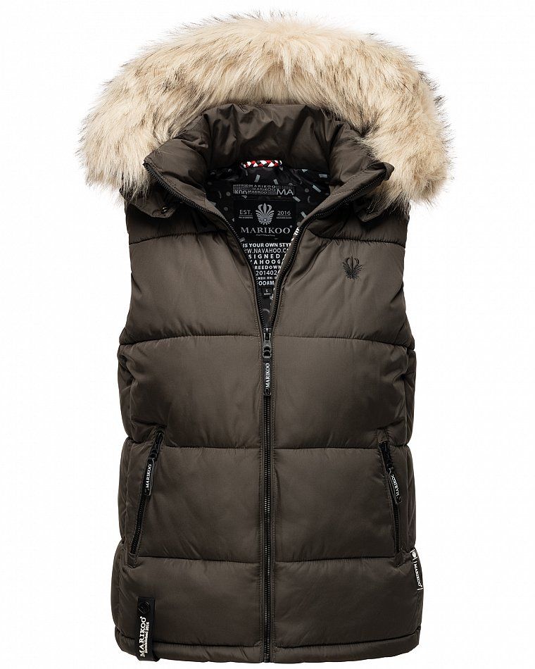 MARIKOO Padded Vest Body Warmer EISFLOCKCHEN Olive