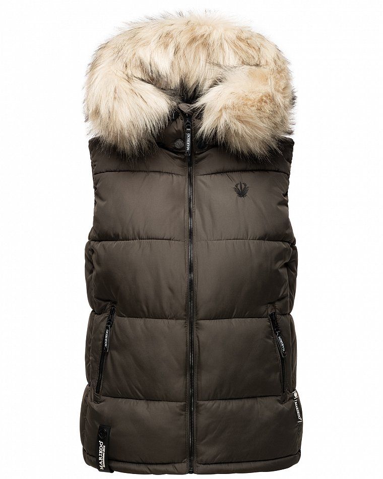 MARIKOO Padded Vest Body Warmer EISFLOCKCHEN Olive
