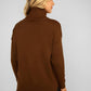 RAYSHYNE Turtleneck Ripped Hem Heart Sweater