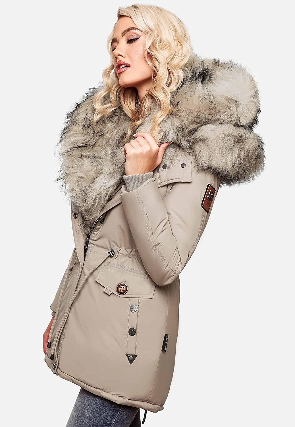 NAVAHOO Winter Jacket Taupe SWEETY