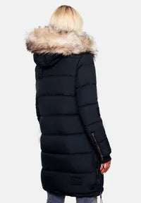 Navy Quilted Winter Jacket