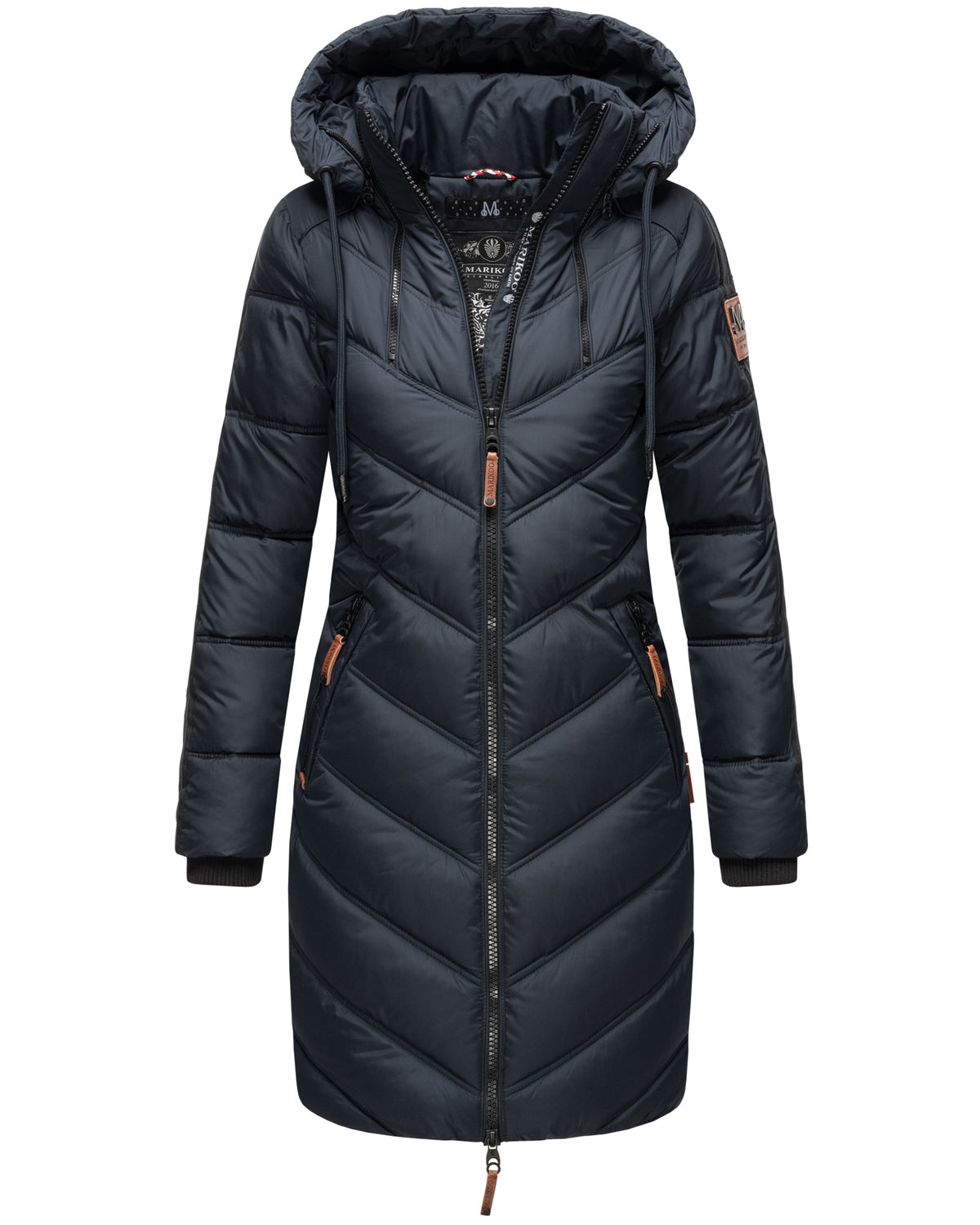 Navy padded jacket