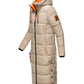 NAVAHOO Long Winter Padded Jacket Taupe SCHMUSEENGEL