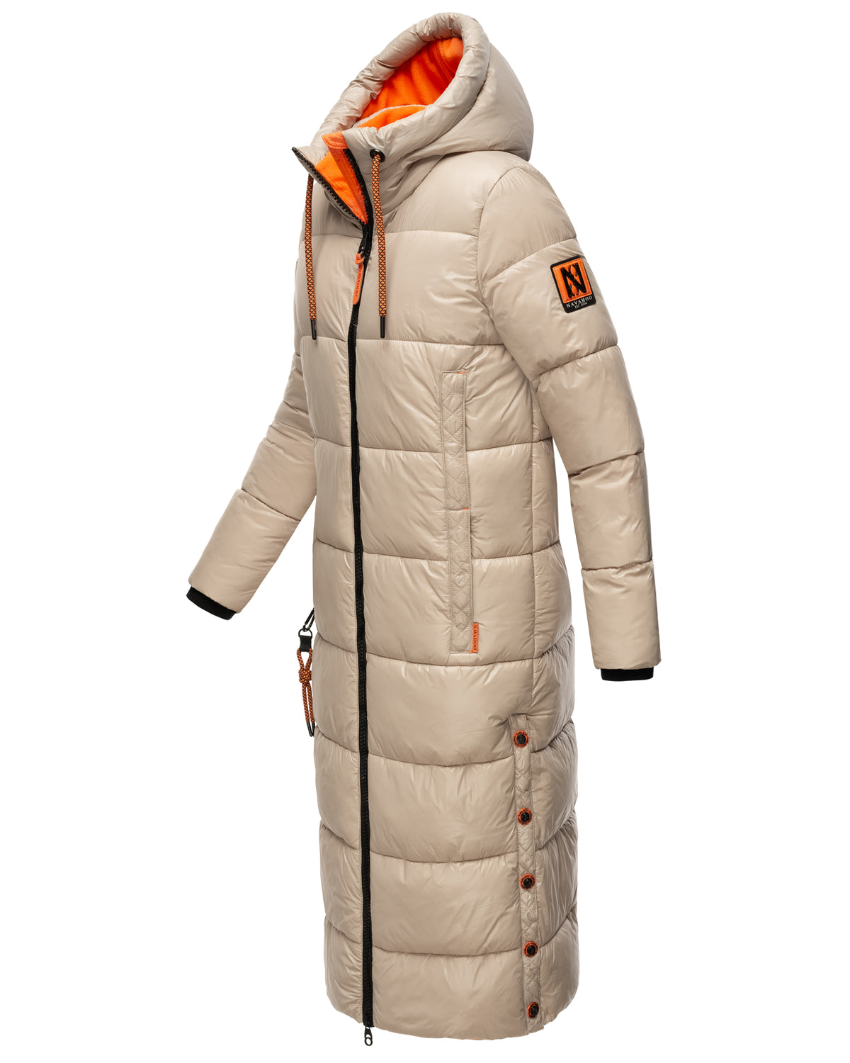 NAVAHOO Long Winter Padded Jacket Taupe SCHMUSEENGEL
