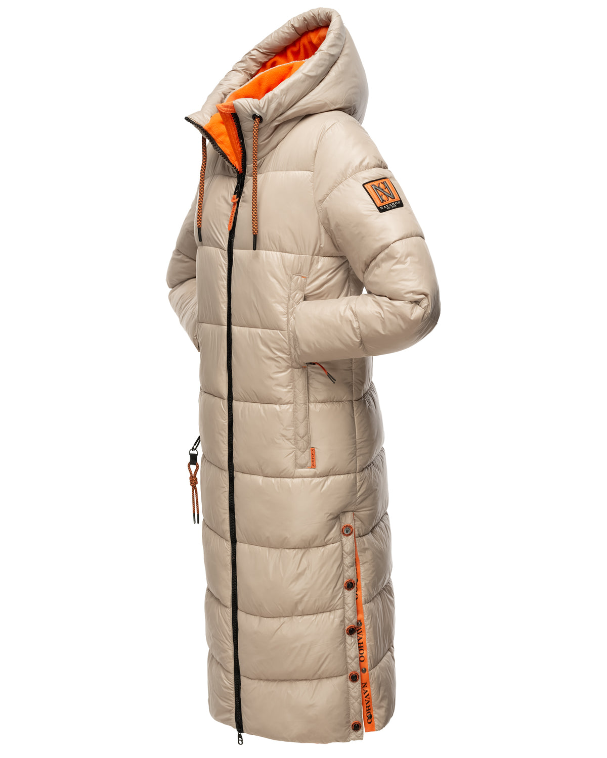 NAVAHOO Long Winter Padded Jacket Taupe SCHMUSEENGEL