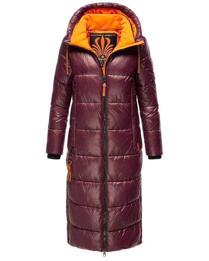 NAVAHOO Long Winter Padded Jacket Wine SCHMUSEENGEL