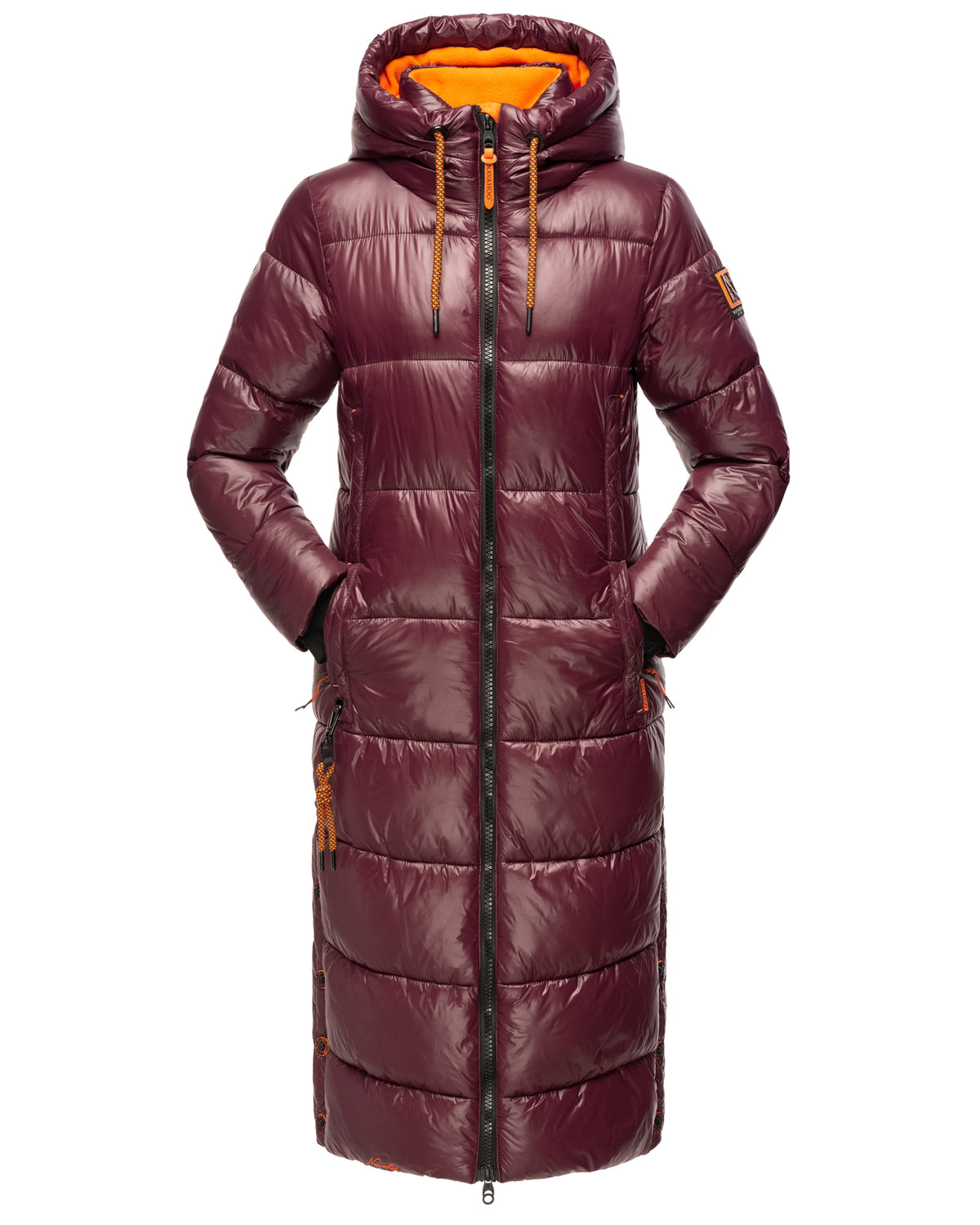 NAVAHOO Long Winter Padded Jacket Wine SCHMUSEENGEL