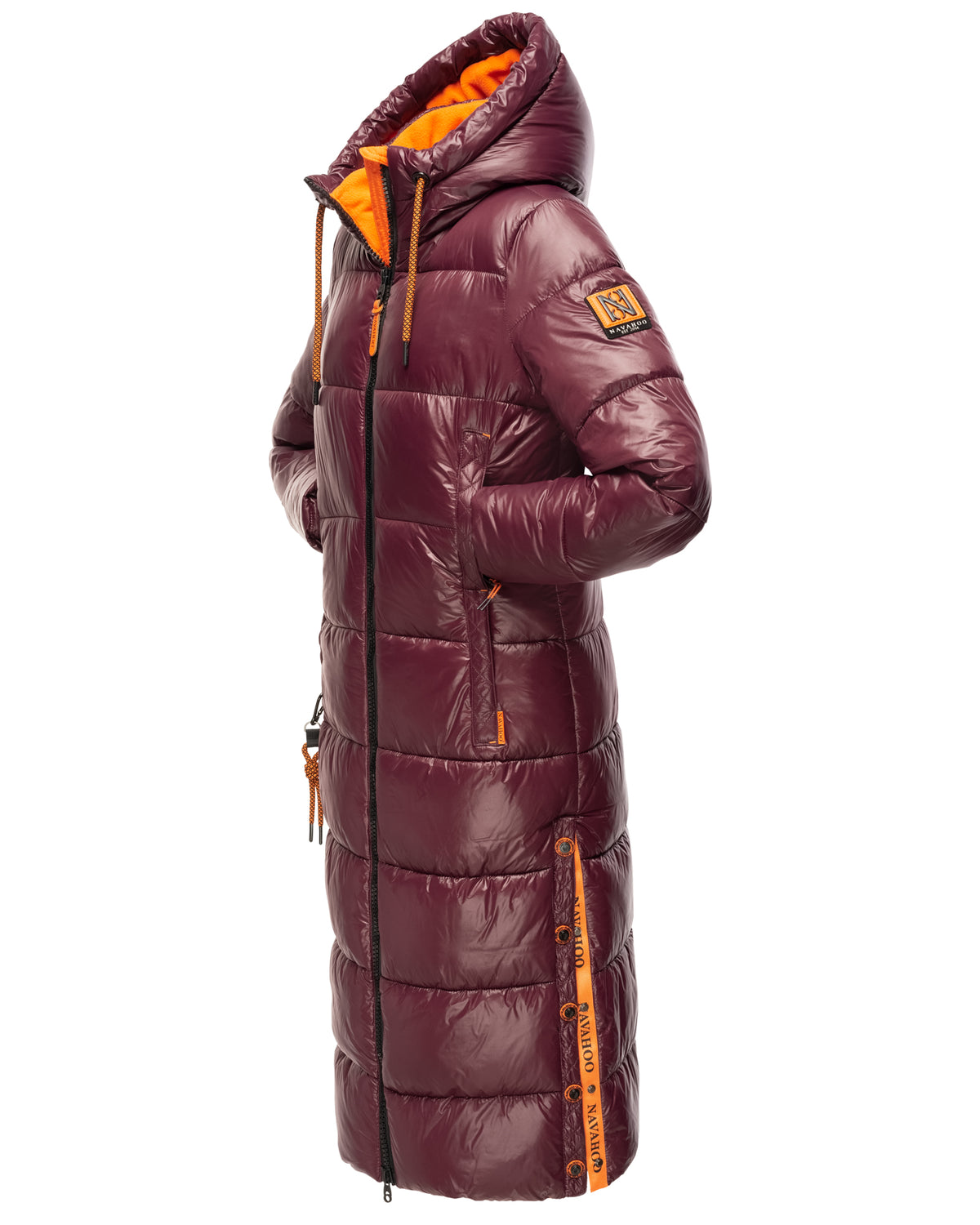 NAVAHOO Long Winter Padded Jacket Wine SCHMUSEENGEL