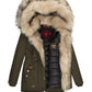 NAVAHOO Winter Jacket Military Green SWEETY