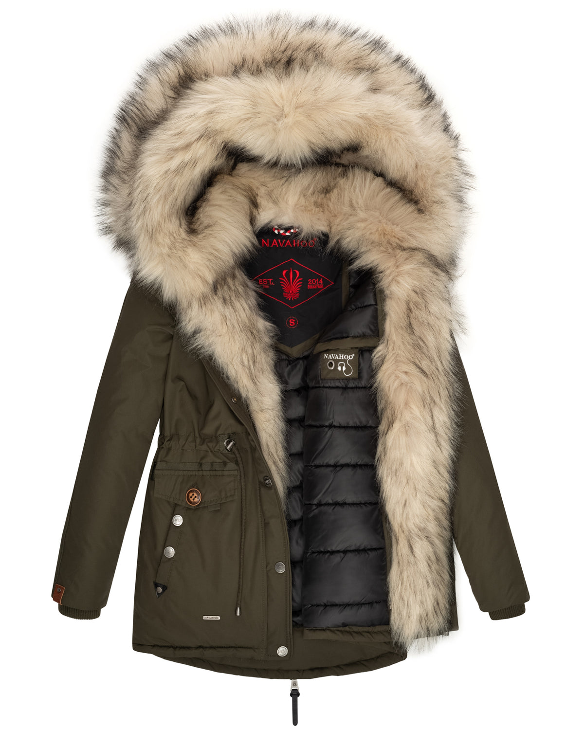 NAVAHOO Winter Jacket Military Green SWEETY