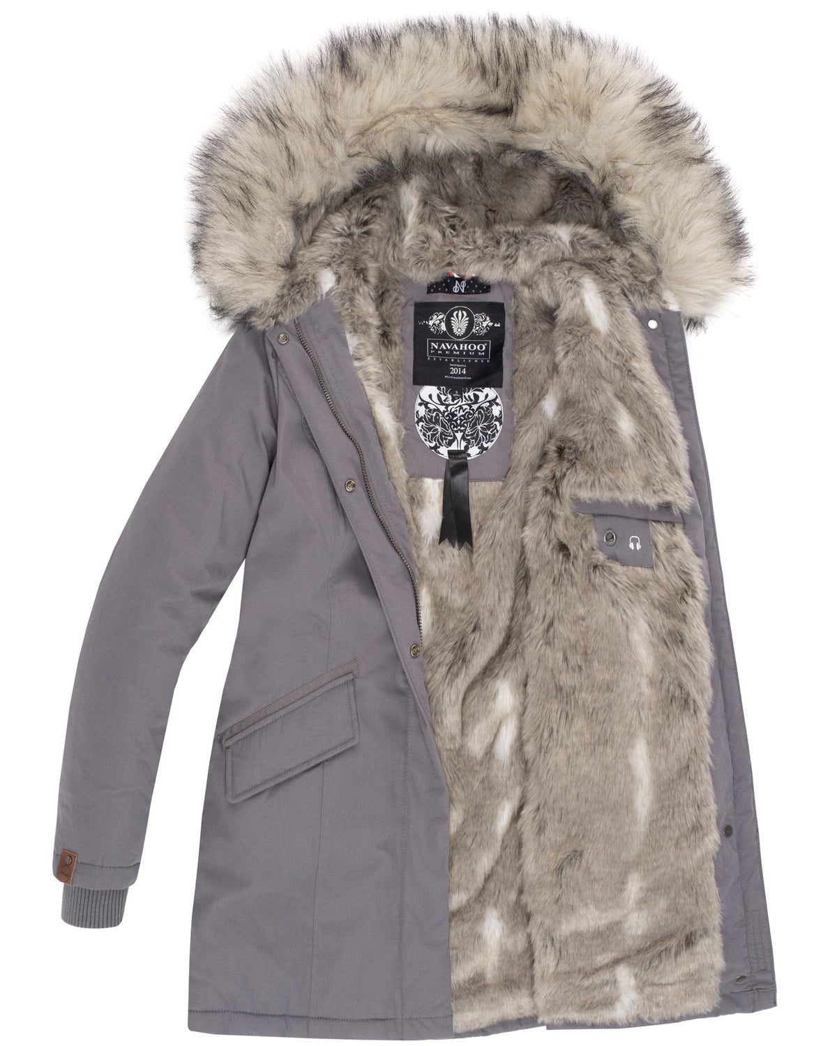 NAVAHOO Winter Coat Grey CRISTAL