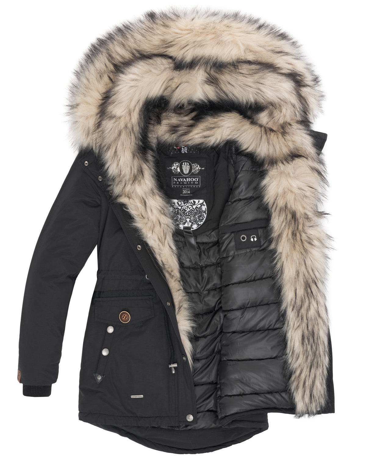 NAVAHOO Winter Jacket Black SWEETY