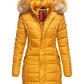 NAVAHOO Winter Quilted Coat Yellow PAPAYA
