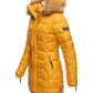 NAVAHOO Winter Quilted Coat Yellow PAPAYA