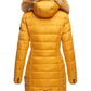 NAVAHOO Winter Quilted Coat Yellow PAPAYA