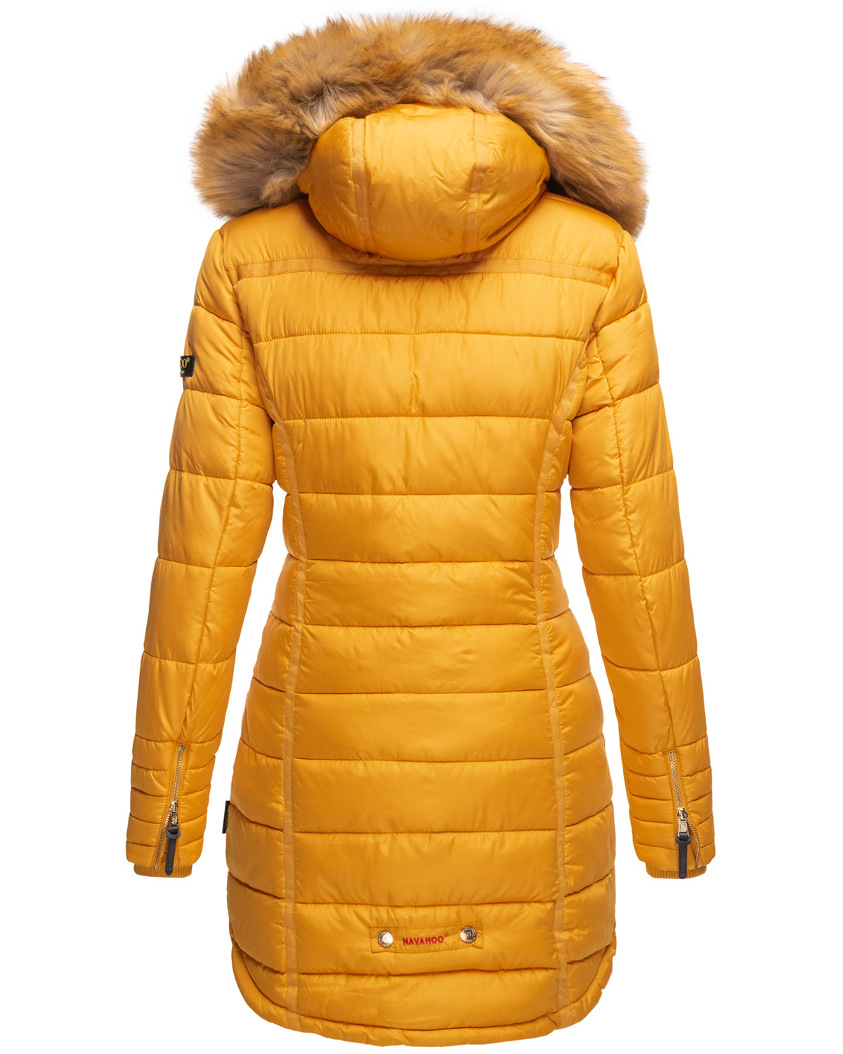 NAVAHOO Winter Quilted Coat Yellow PAPAYA