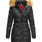 NAVAHOO Winter Quilted Coat Black PAPAYA