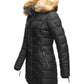 NAVAHOO Winter Quilted Coat Black PAPAYA