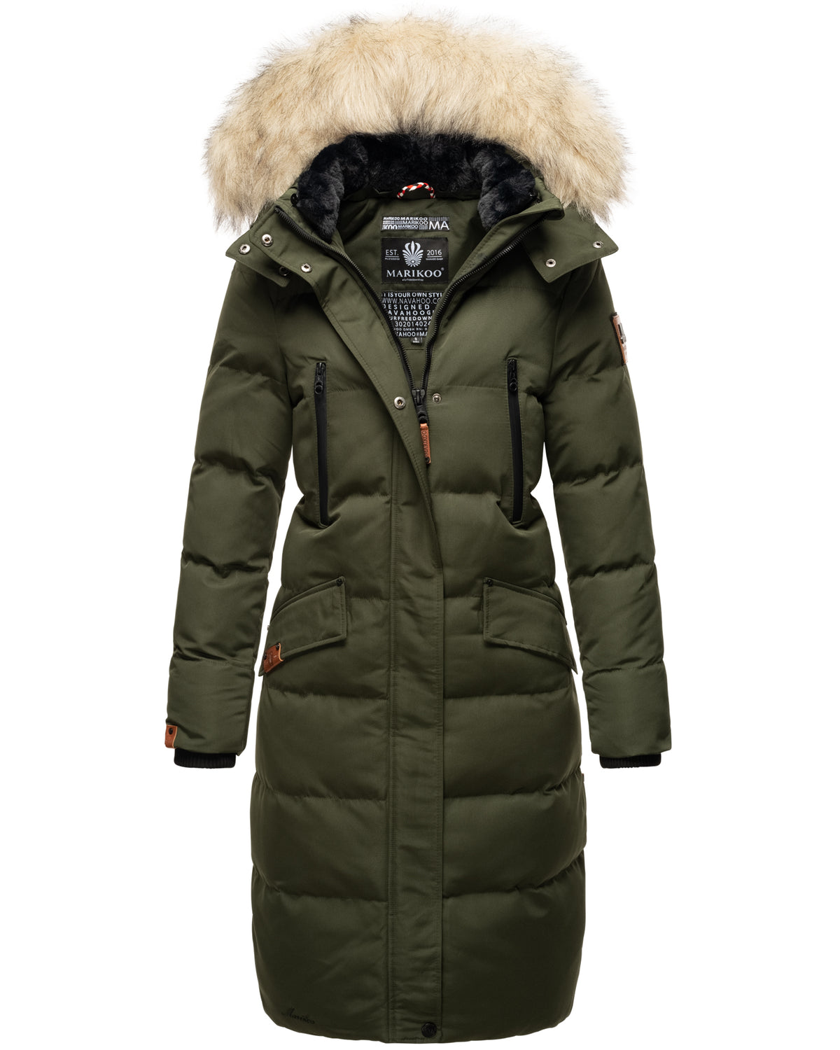 MARIKOO Winter Quilted Coat SNOW STAR