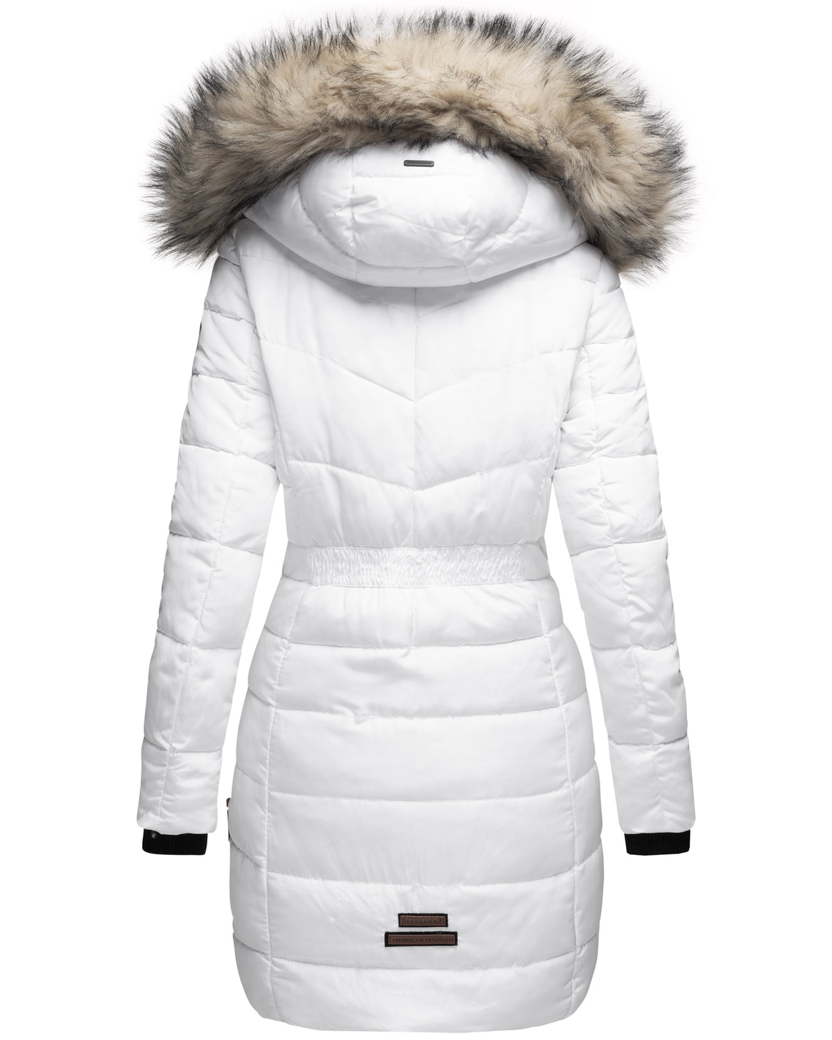 NAVAHOO Winter Quilted Jacket White PAULA