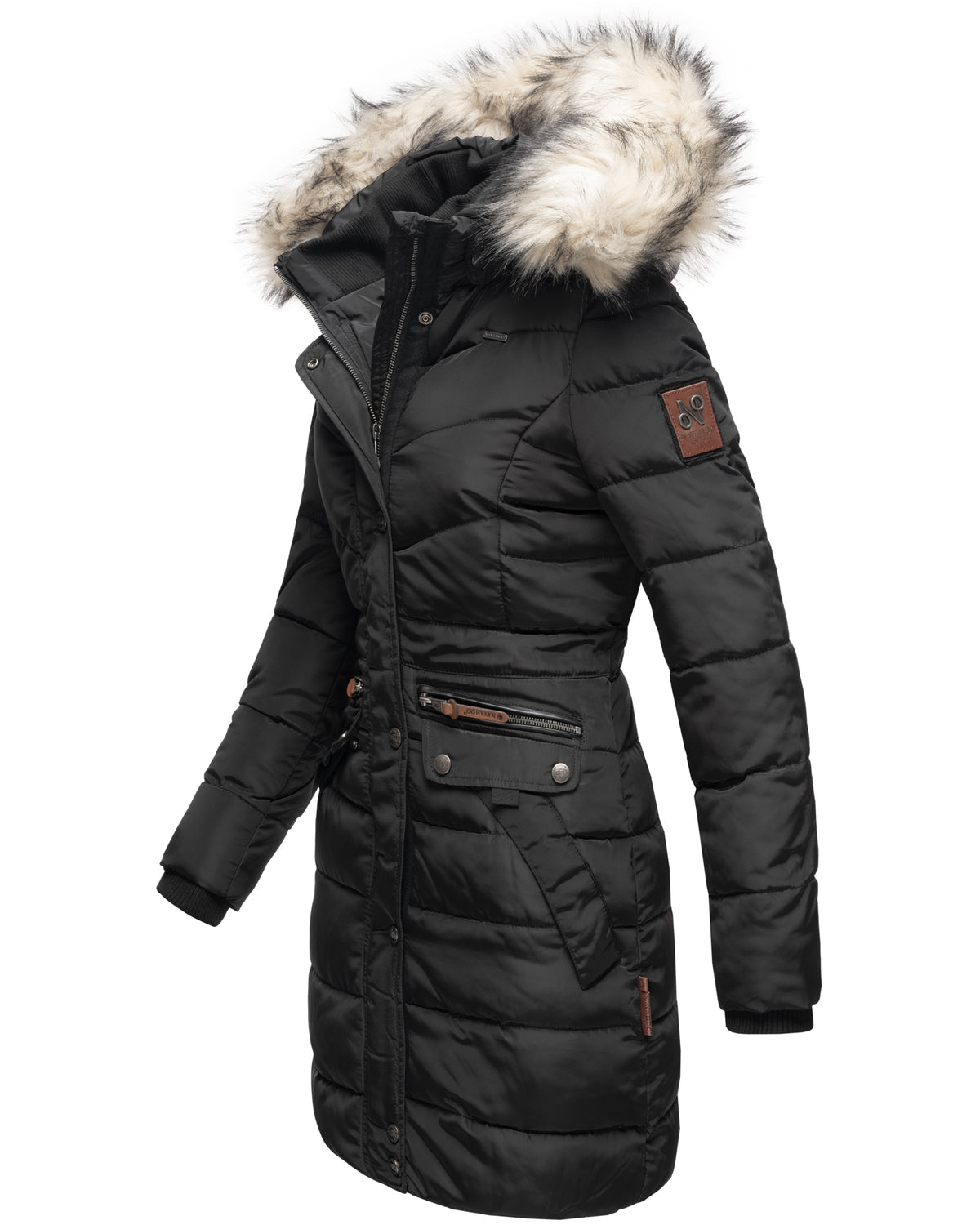 NAVAHOO Winter Quilted Jacket Black PAULA