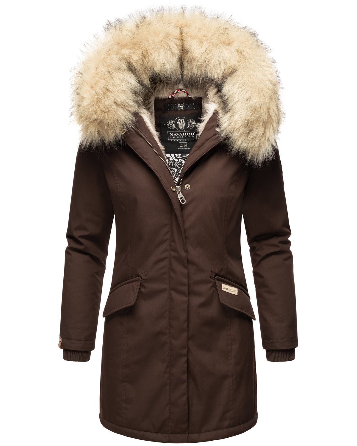 NAVAHOO Winter Coat Brown CRISTAL