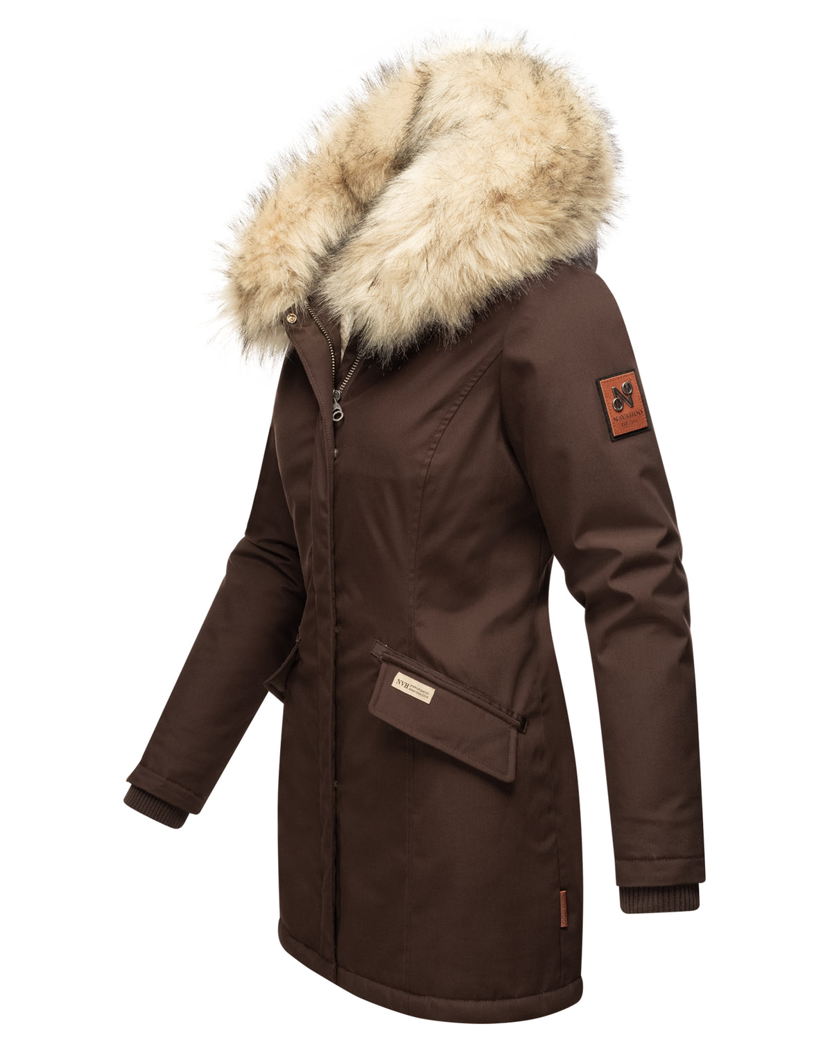 NAVAHOO Winter Coat Brown CRISTAL