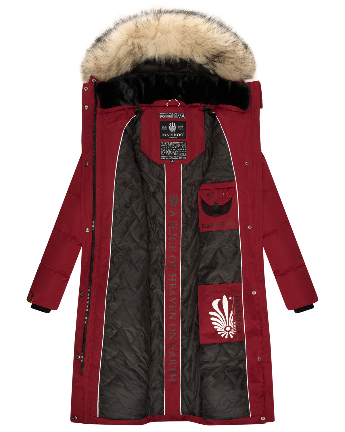 MARIKOO Winter Quilted Coat SNOW STAR