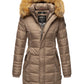 NAVAHOO Winter Quilted Coat Taupe PAPAYA