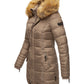 NAVAHOO Winter Quilted Coat Taupe PAPAYA