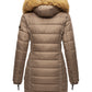NAVAHOO Winter Quilted Coat Taupe PAPAYA