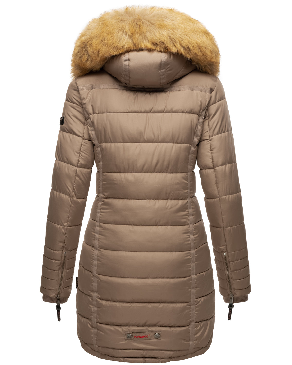 NAVAHOO Winter Quilted Coat Taupe PAPAYA