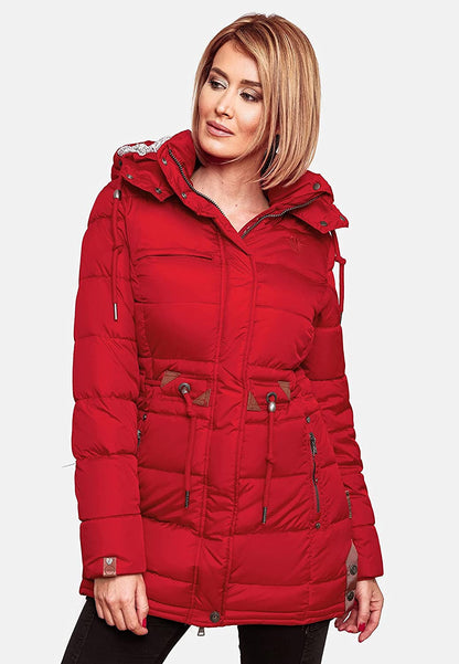 NAVAHOO Quilted Winter Coat With Removable Hood DALIEE