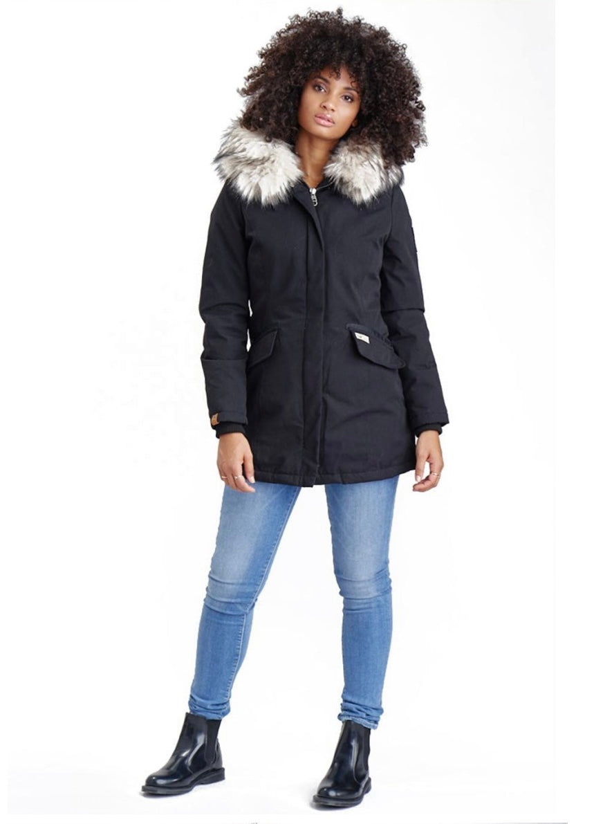 NAVAHOO Winter Coat Black CRISTAL