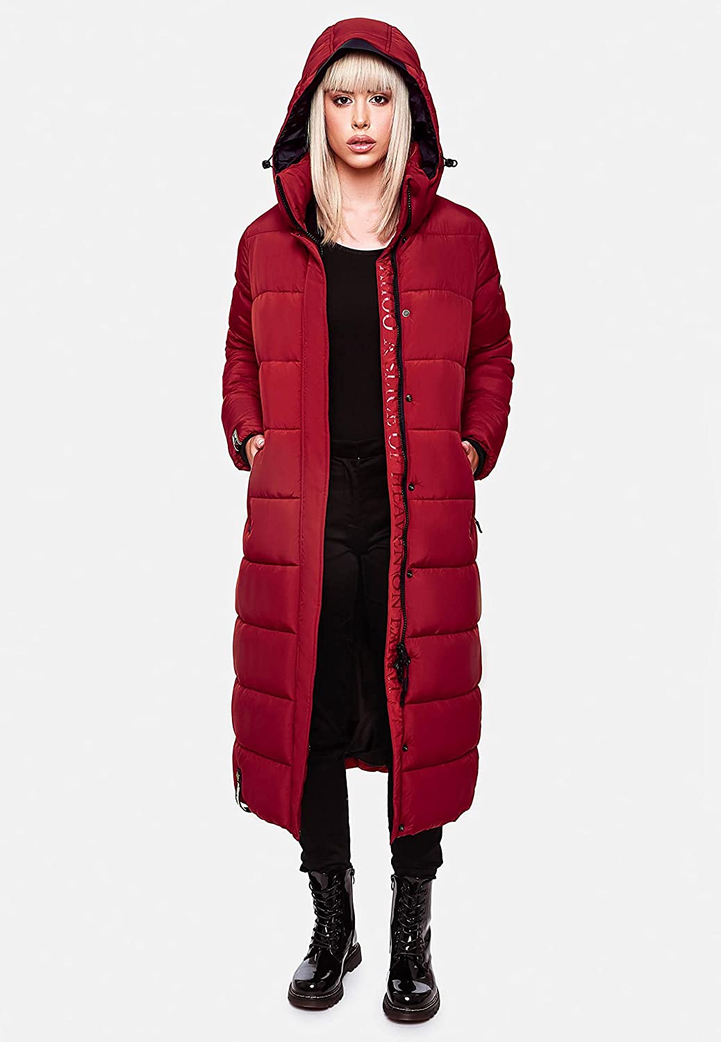 NAVAHOO Extra Long Quilted Coat For Women ISALIE