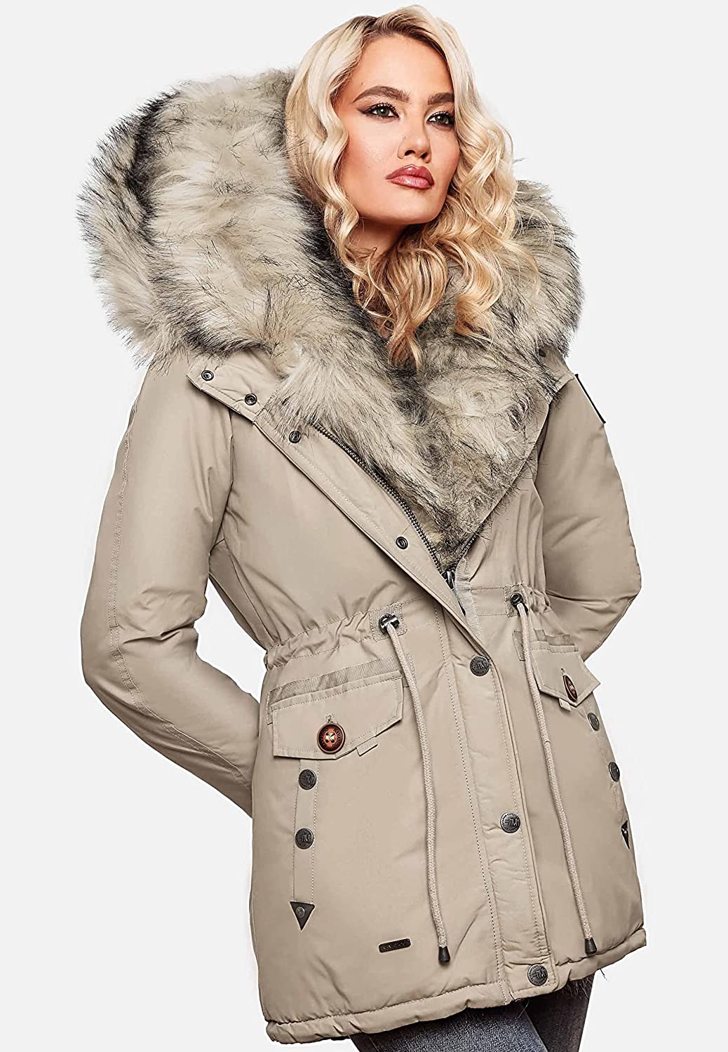 NAVAHOO Winter Jacket Taupe SWEETY
