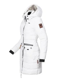 NAVAHOO Winter Quilted Jacket White PAULA