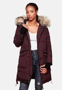 Wine Color Winter Jacket