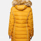 NAVAHOO Winter Quilted Coat Yellow PAPAYA
