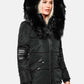 NAVAHOO Winter Padded Jacket With Faux Leather Application NIRVANA