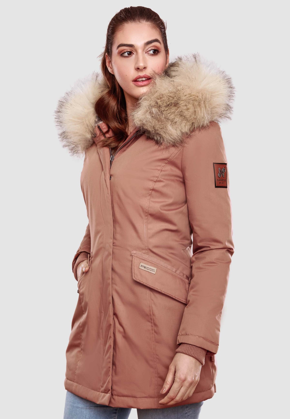 NAVAHOO Winter Coat Terracotta CRISTAL