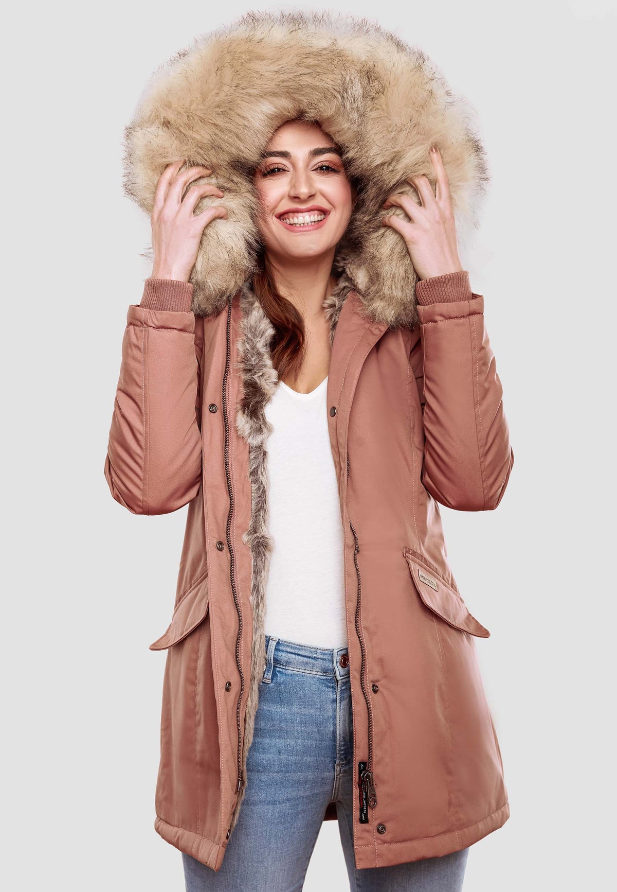 NAVAHOO Winter Coat Terracotta CRISTAL